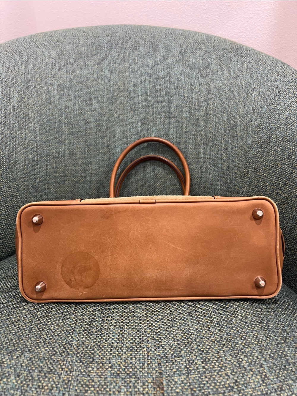 Coach Vintage Hamptons Camel Suede & Leather Tote Satchel #7562 - Picture 3 of 7